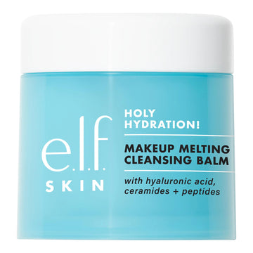 e.l.f. SKIN Holy Hydration! Makeup Melting Cleansing Balm Face Cleanser & Makeup Remover Infused with Hyaluronic Acid to Hydrate Skin