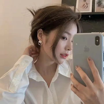 Vintage Pearl Earrings for Women - Korean Trendy Style
