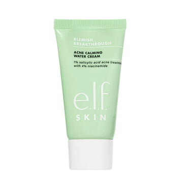 e.l.f. SKIN Blemish Breakthrough Calming Water Cream Mini Lightweight Blemish-Fighting Face Moisturizer Prevents New Blemishes & Calms Skin