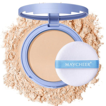 ZAMANIYA Oil Control Face Pressed PowderMatte Smooth Setting Powder MakeupWaterproof Long-Lasting Makeup Setting PowderOil Control Flawless FinishLightweightResidue-Free (02 NATURAL BEIGE)