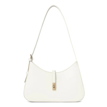 CLUCI Shoulder Bag for Women Purses for Women Handbag Hobo Bags for Women Vegan Leather Crossbody Purse with Adjustable Strap White
