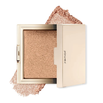 Jouer Powder Highlighter - Highlighter Powder for Face - Luminizer Makeup - Buildable Pigment - Talc Paraben Cruelty Free & Vegan - Skinny Dip