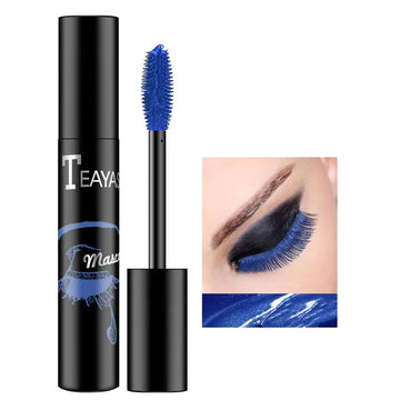 AKARY Colored Colorful Waterproof Mascara For Eyelashes Black Lashes Extensions Mascara For Eyelashes Long Lasting Smudgeproof Charming Voluminous Mascara For Women Makeup Party Stage 06 Royal Blue