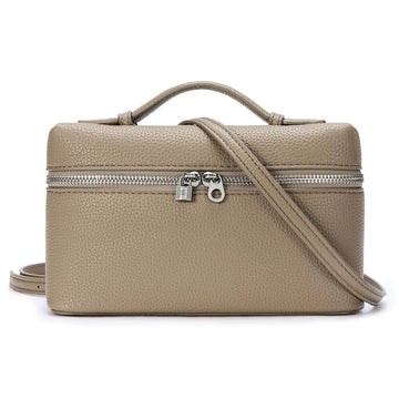 Crossbody Bag for Women L19 Pouch Top-Handle Leather Bag Shoulder Handbag Extra Pocket Luxury Trendy Purse khaki