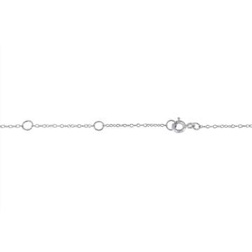 Sterling Silver Treated Diamond By Yard Necklace (3/4 cttw, Blue Color, I2-I3 Clarity)