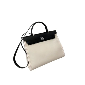 Womens Tote Bag Universal Shoulder Handbag with Fashionable Design and Large Capacity (Black White)