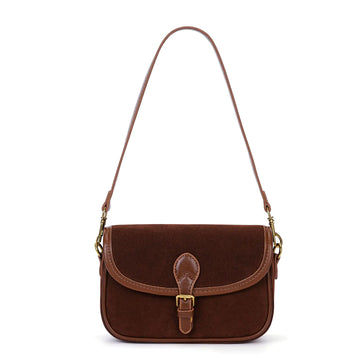 YFGBCX Small Shoulder Bag Crossbody Purse for Women Suede Bag 2024 Fall Purse Suede Handbag Satchel Purse