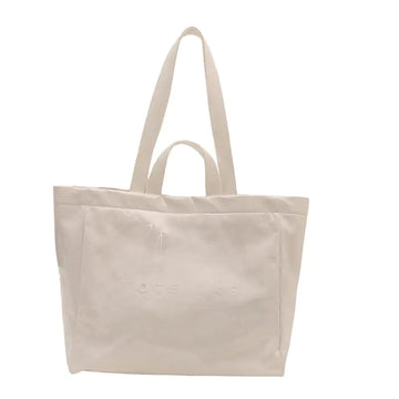 hibear PVC Tote Bag for Women Letter Print Work Tote Bag Clear Plastic Bag Large Kraft Paper Handbag Solid Color Hobo Bag (1-WHITE-A)