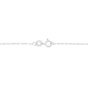 10K White Gold 1/4 Cttw Round Brilliant Cut Lab Grown Diamond 4-Prong Solitaire Pendant Necklace
