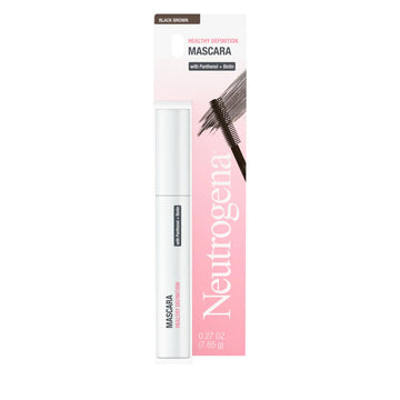 Neutrogena Healthy Definition Mascara Eyelash Mascara Defines Lifts Curls Lengthens & Volumizes Lashes Dual-Sided Mascara Comb + Brush for Natural Application Black Brown 0.27 oz