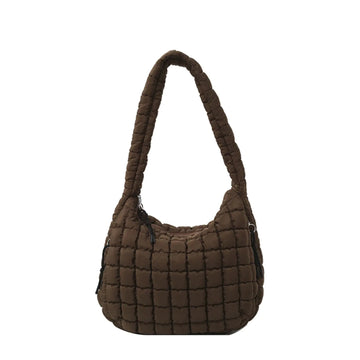 Quilted Puffer Tote Bags for Women Large Lightweight Quilted Padding Shoulder Bag Hobo Handbag Carryall Bag